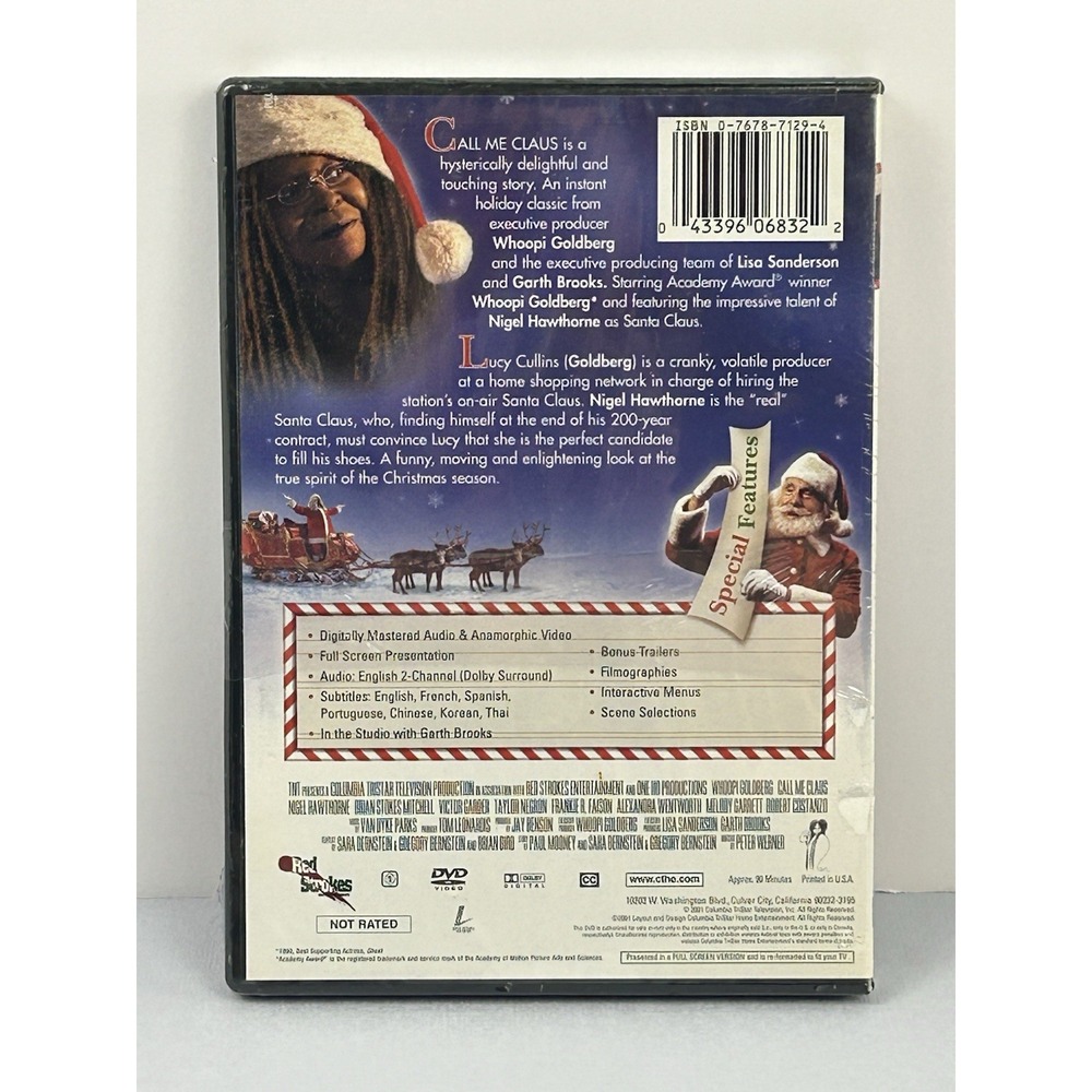 Call Me Claus DVD Whoopi Goldberg Christmas Holiday Movie Sealed VTG - Picture 2 of 13